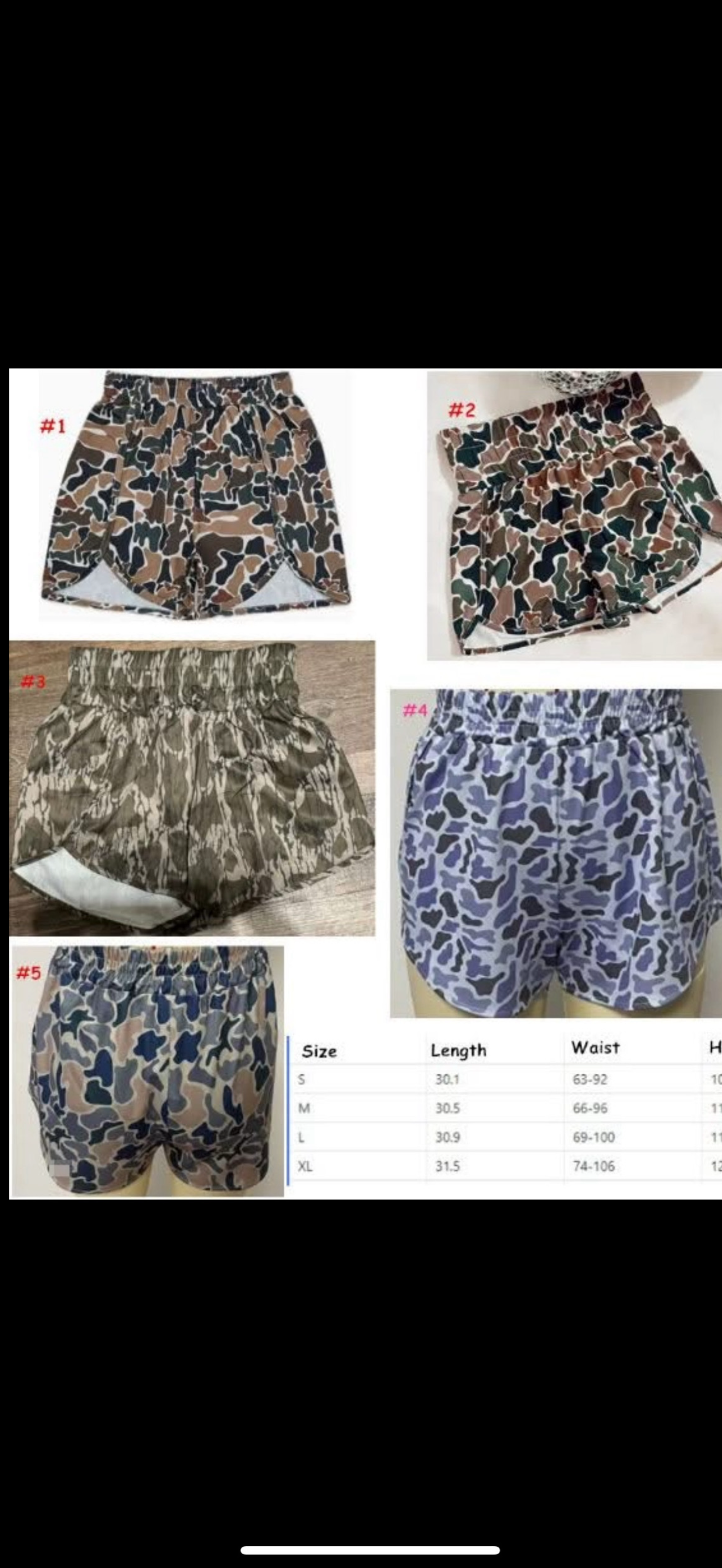 Camo shorts